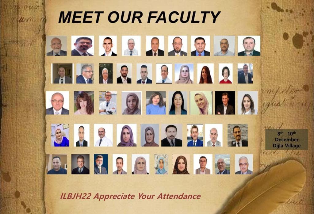 Meet our Faculty - ILBJH2022